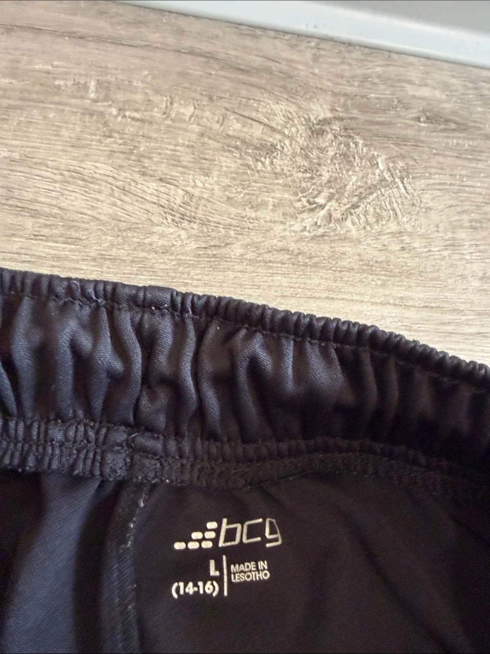 bcg Black Athletic Jogger Pants with Elastic Waistband